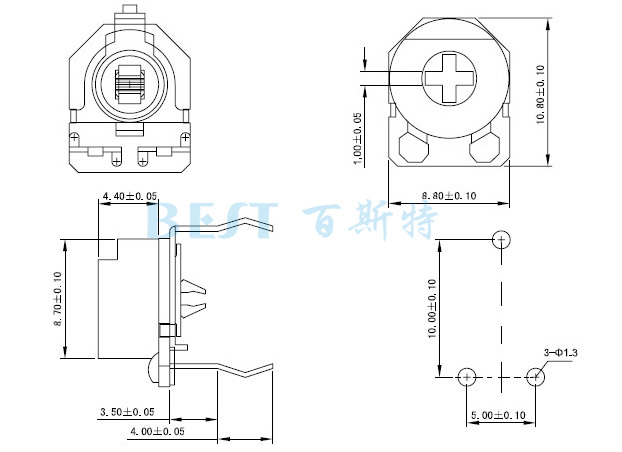 陶瓷可調電阻RM085G-V3