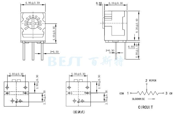 JML精密電位器3323S